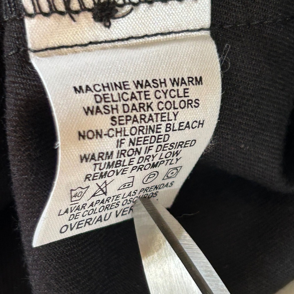 Liz Claiborne Liz Sport High Rise Black Trousers‎ Size 8 NWT Vintage 90s Stretch - Picture 10 of 14